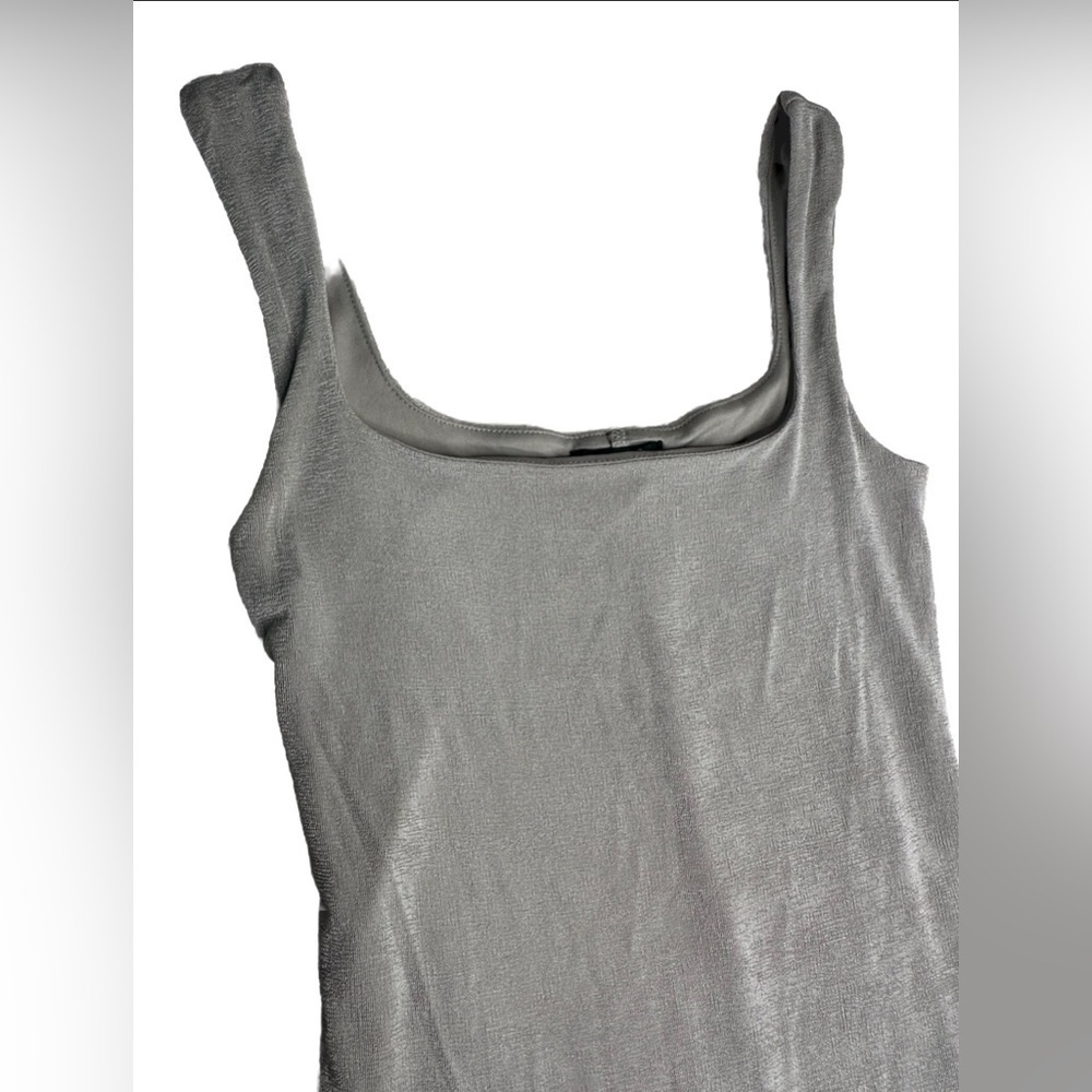 Wild Fable Women's Sizes Square Neck Tank Midi Dress Gray Silver choose size - Picture 10 of 15